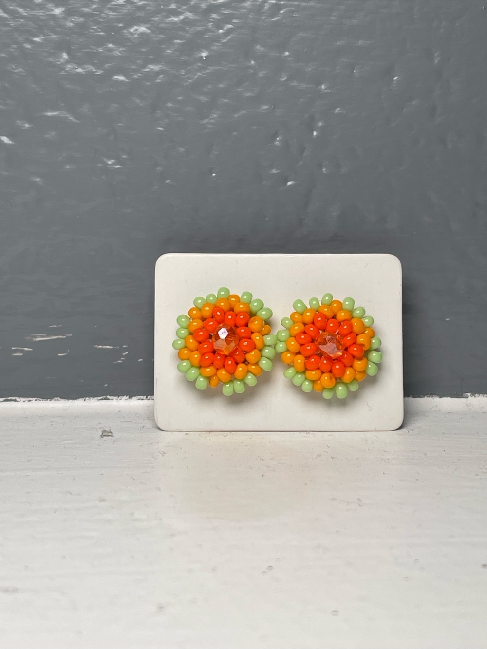 Huichol Beaded Stud Earrings